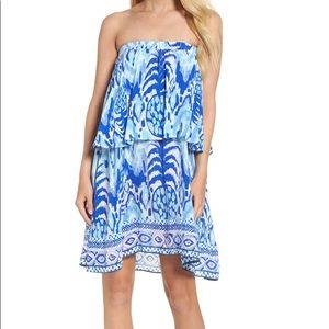 Lilly Pulitzer quincy print strapless dress